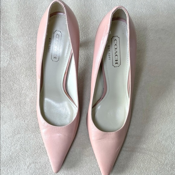 Coach Shoes - Coach pale pink patent leather pumps 8
